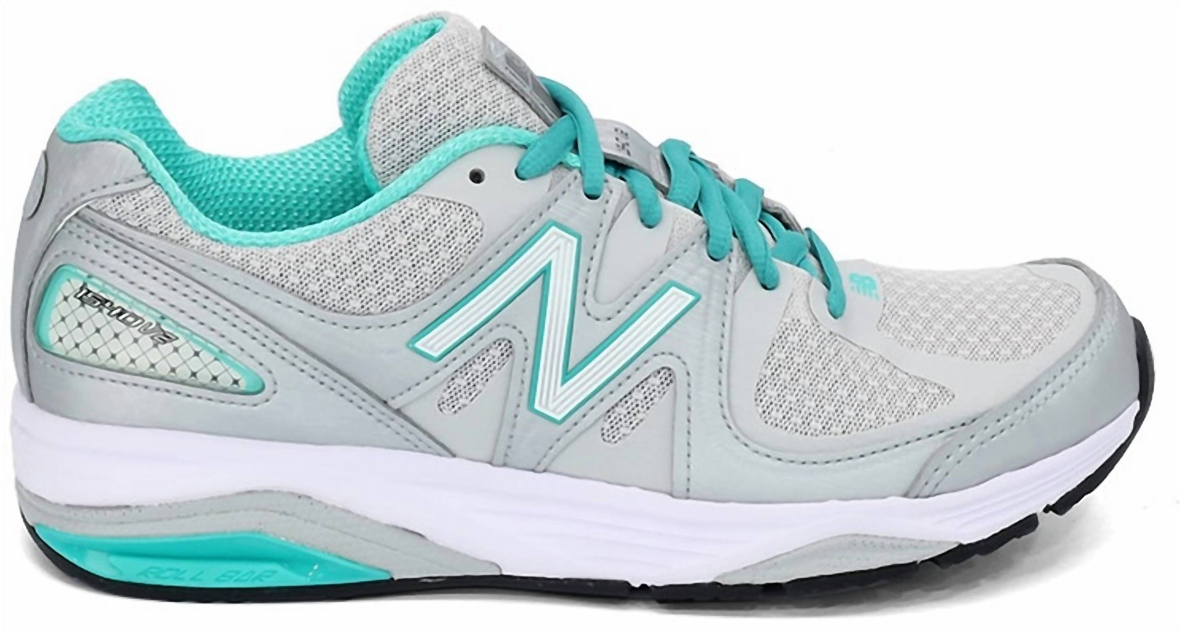 New Balance Women's Running Shoe in silver mint green - women's shoe - alternate view