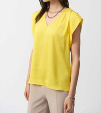 Joseph Ribkoff - Hammered Satin Straight Top