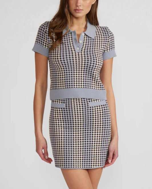 Lucy Paris - Vivian Collared Knit Top