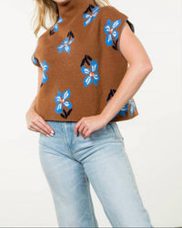 Thml - Fall Flowers Knit Top
