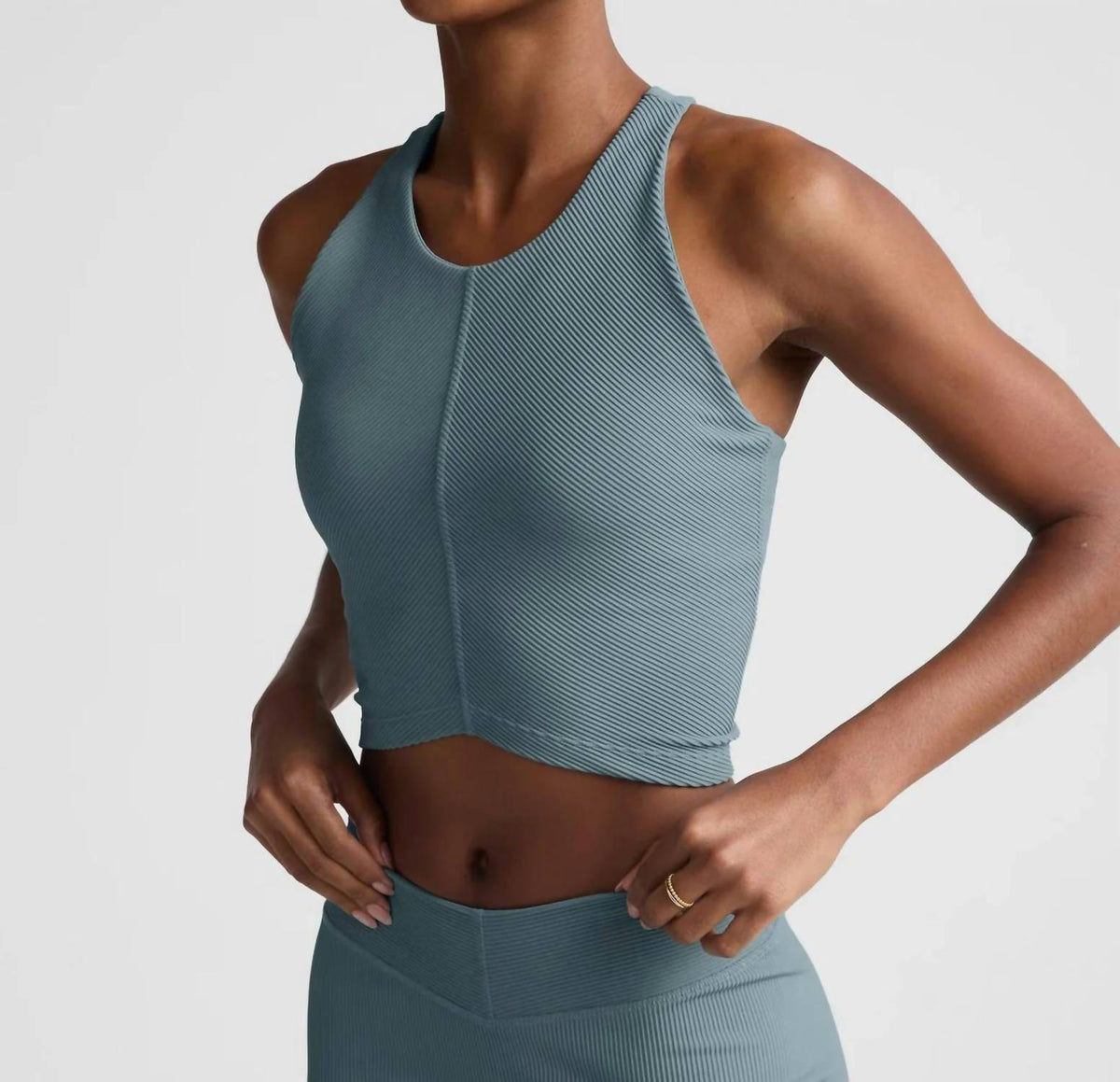 Beyond Yoga - Impulse Ribbed High Neck Tank Top