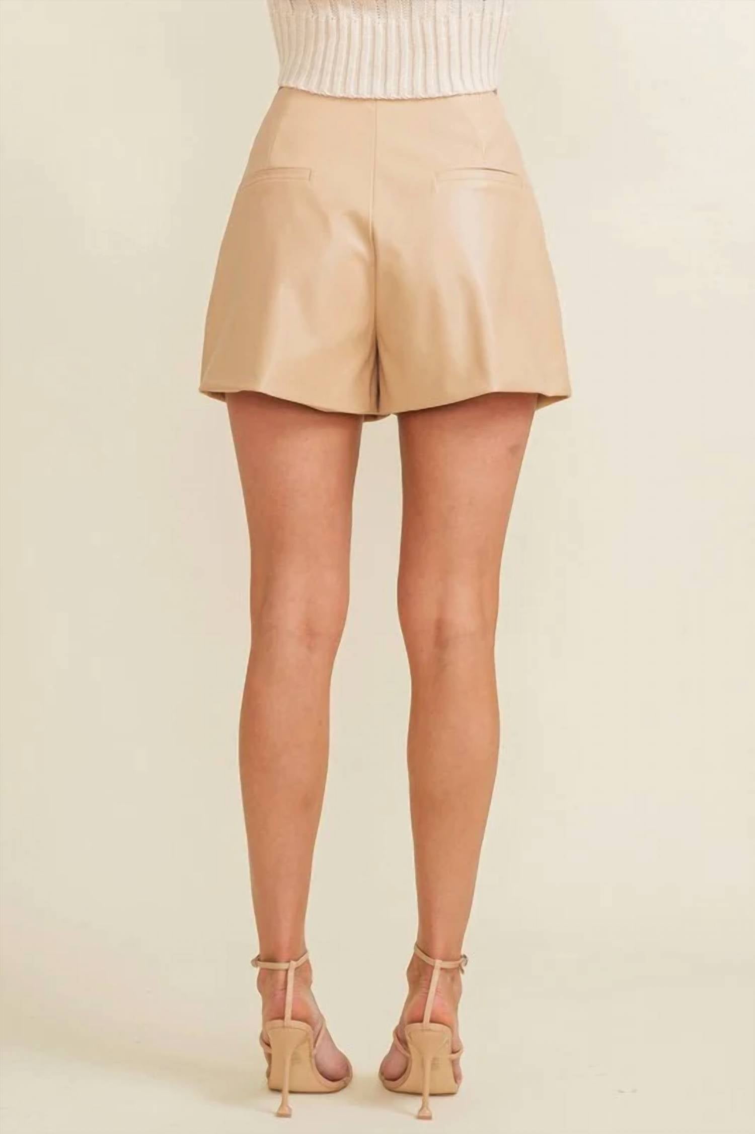 Cloud Ten - Faux Leather Shorts