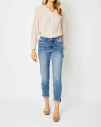 Judy Blue - Keep It Cuff Midrise Jeans
