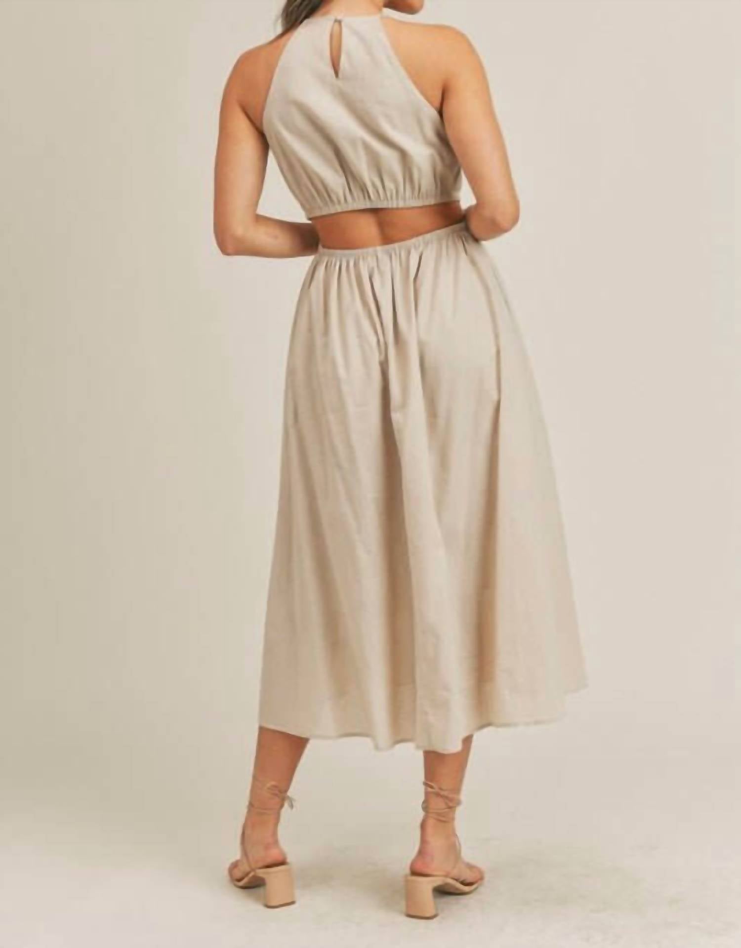 &Merci - Cut Out Midi Dress