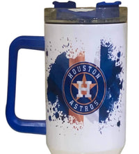 Clearlyyoursdesigns - Houston Astros 40 Oz Stainless Steel Handle Tumbler