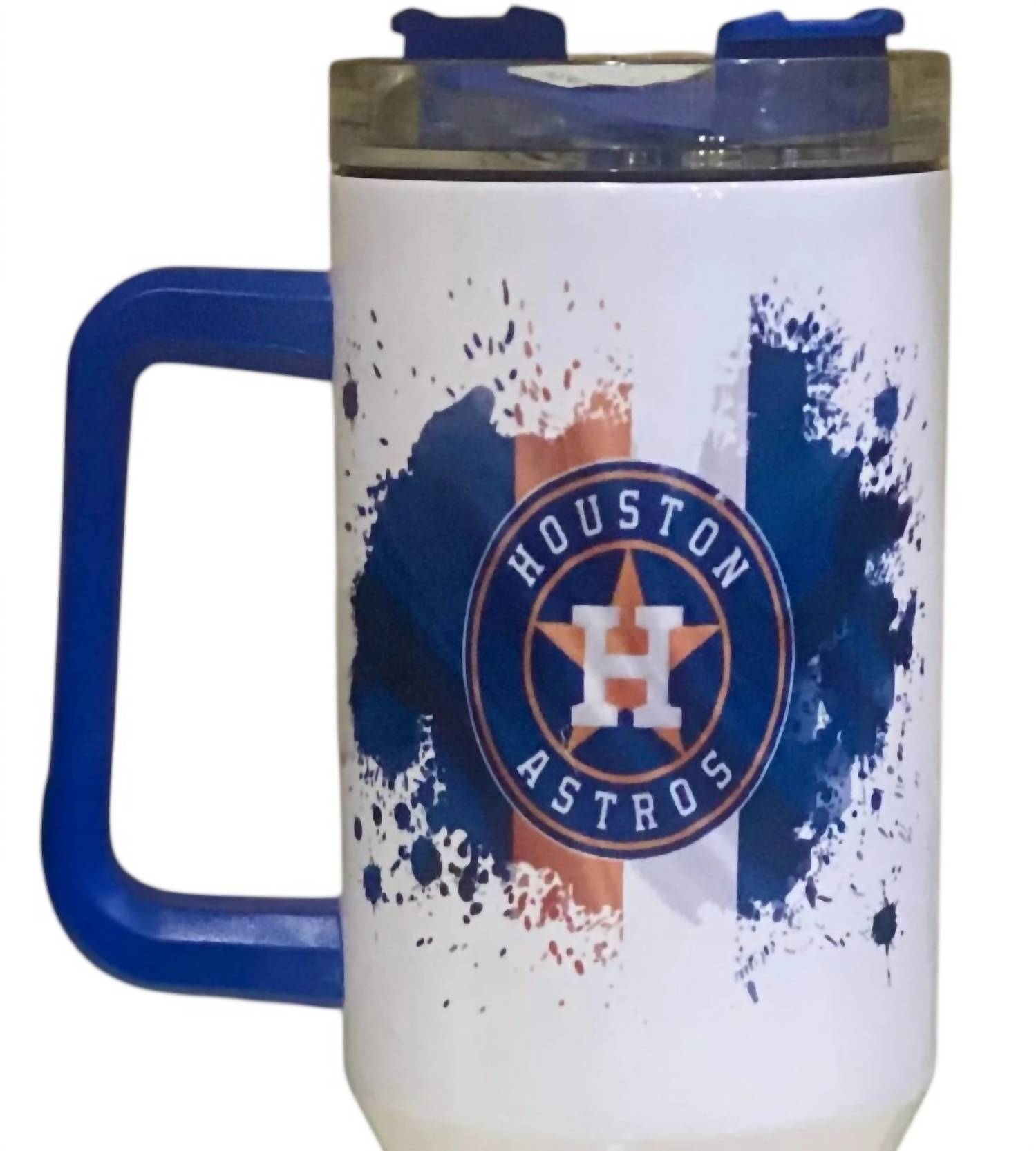Clearlyyoursdesigns - Houston Astros 40 Oz Stainless Steel Handle Tumbler