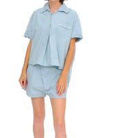 Domi - Short Sleeve Pajama Shirt