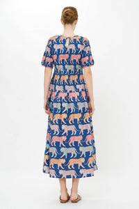 Oliphant - Women's Smocked Drop Waist Maxi Dress