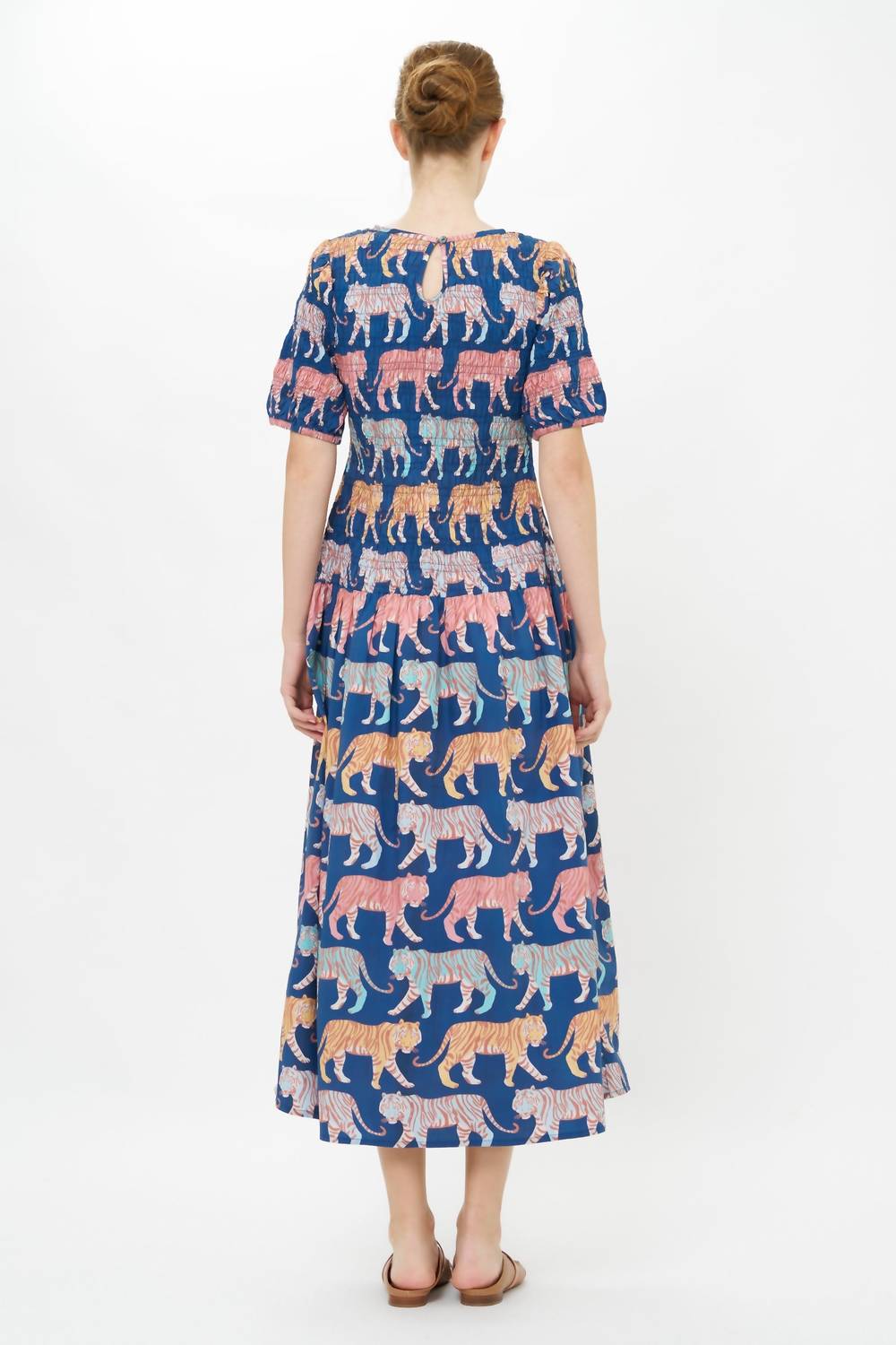 Oliphant - Women's Smocked Drop Waist Maxi Dress