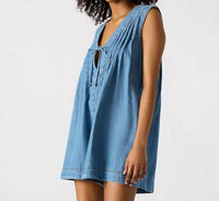 STEVE MADDEN Rodeo Ready Denim Romper in blue - women's pants - view 5