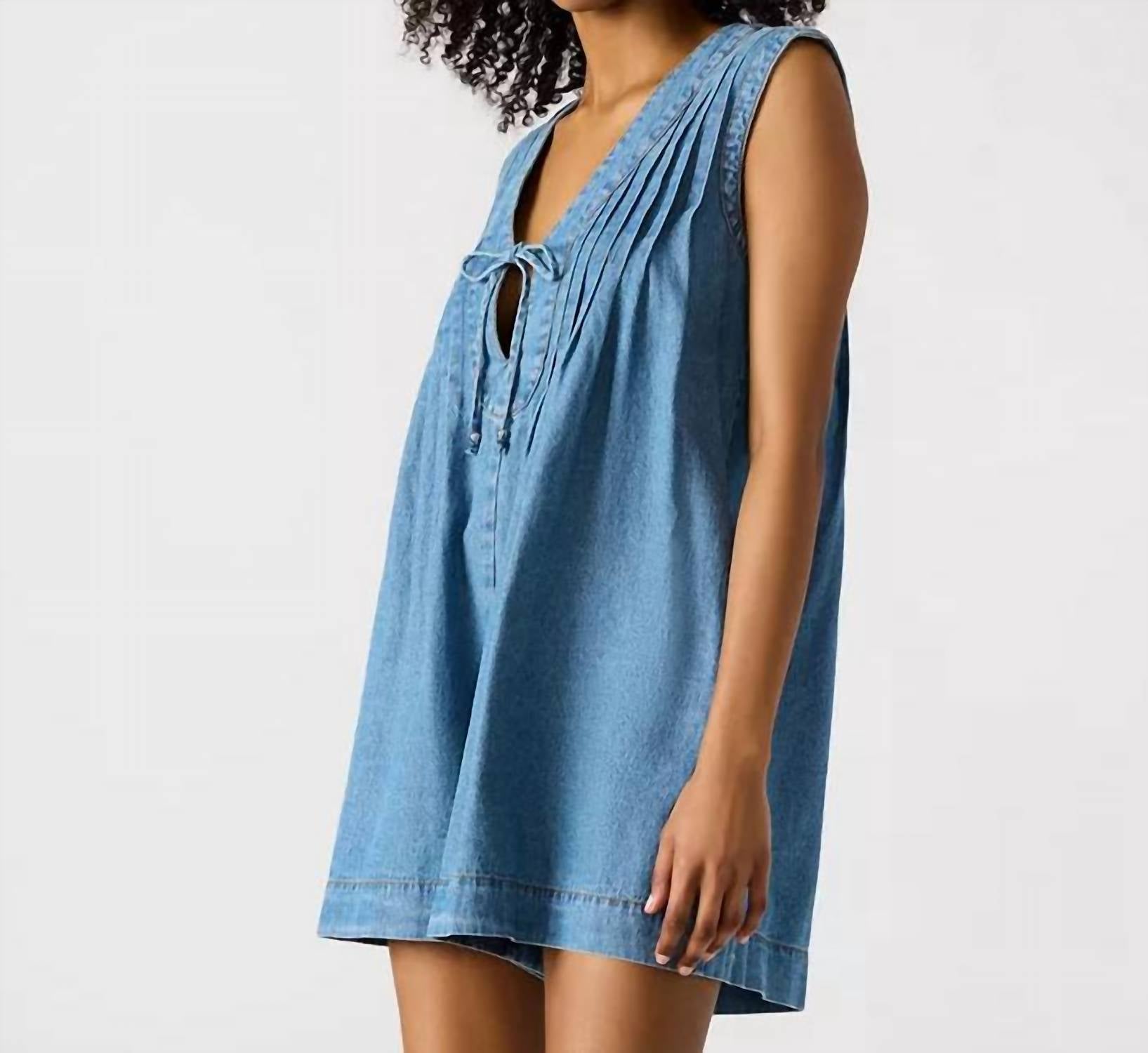 STEVE MADDEN Rodeo Ready Denim Romper in blue - women's pants - view 5