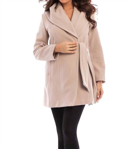 Hooded Wrap Coat