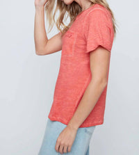 Renuar - Embroidered Heart Basic Tee