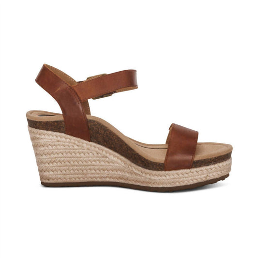 Aetrex - Women's Sydney Quarter Strap Espadrille Wedge Sandals