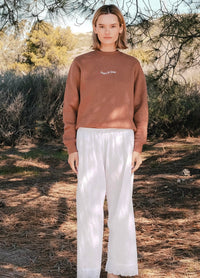 Museum Of Peace & Quiet - Women's Wordmark Crewneck Sweatshirt