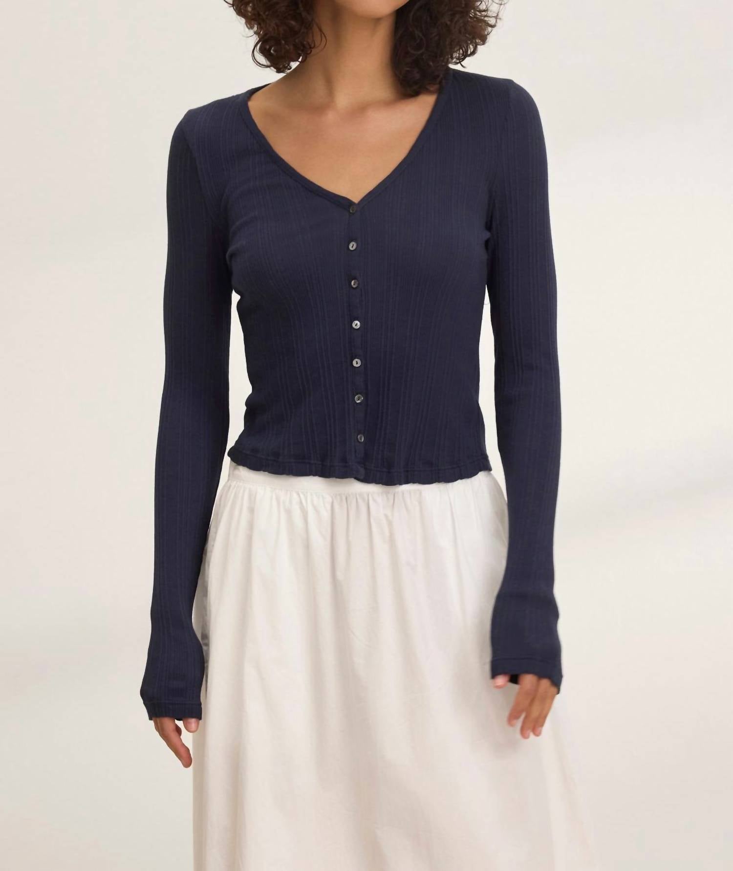 Velvet By Graham & Spencer - Drew Button Up Cardigan