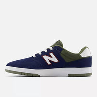 New Balance Men's Numeric 425 Shoes in navy with white - men's sneaker - detail view