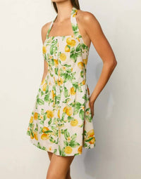 Dress Forum - Fit And Flare Halter Mini Dress
