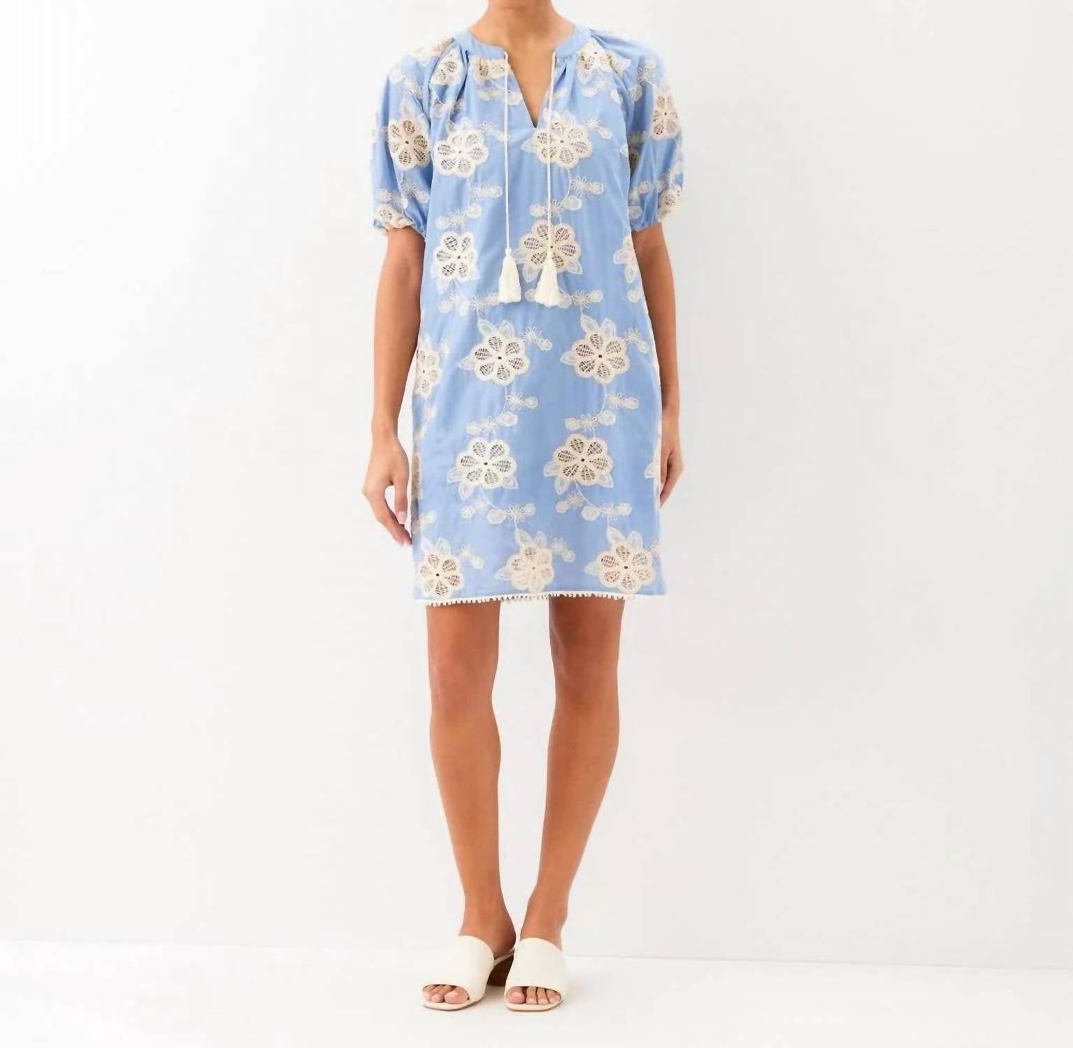 Karen Kane - Puff Sleeve Tassel Dress