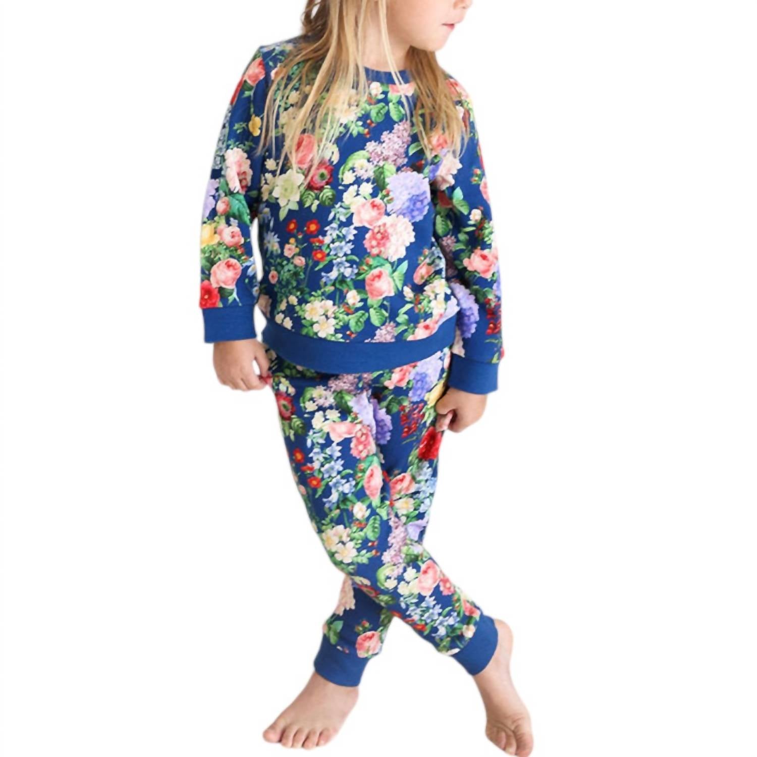 Posh Peanut - Girl's Long Sleeve Sweatshirt & Jogger Set