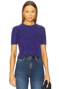 Autumn Cashmere - Women's Cropped Short Sleeve Crew Top