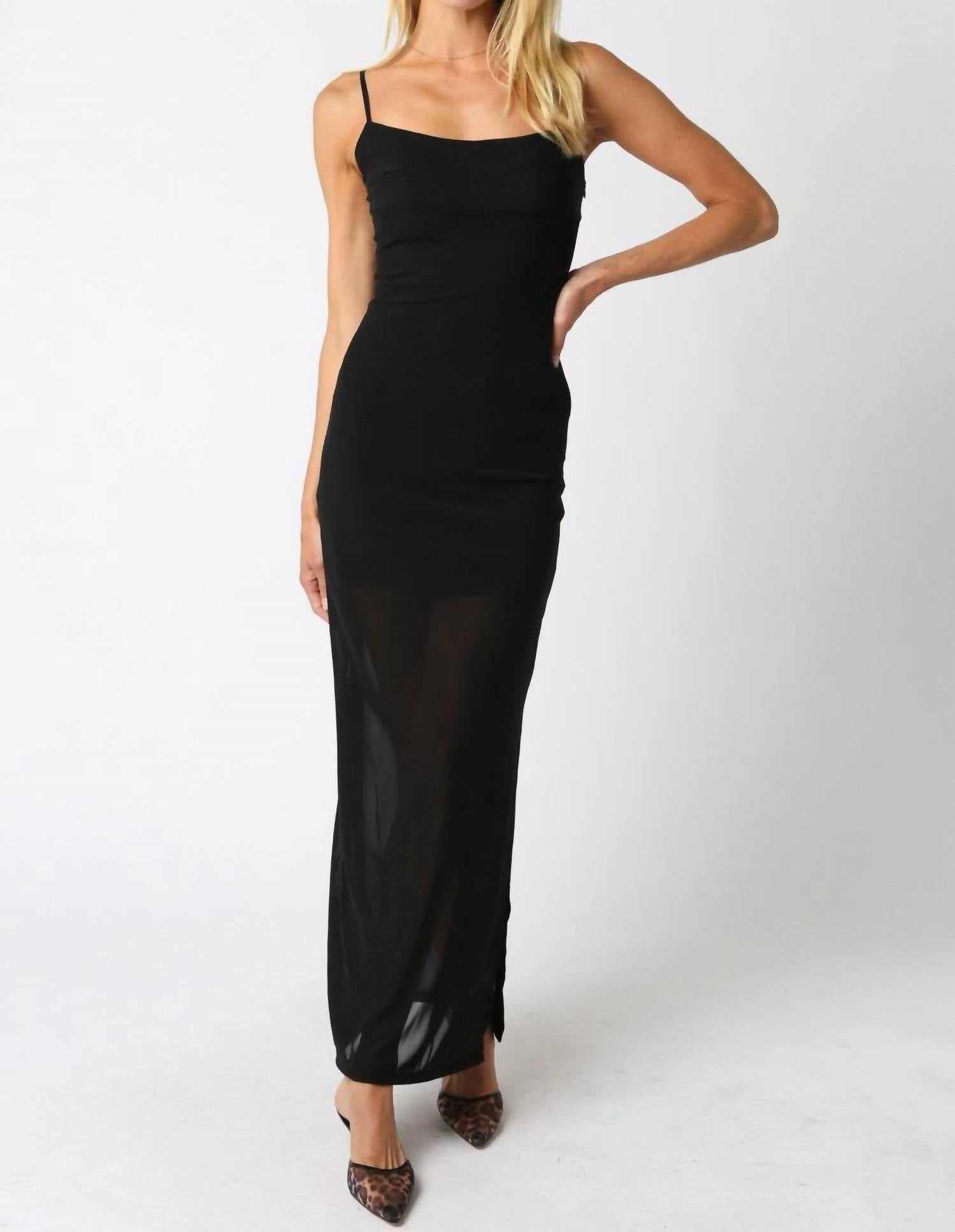Olivaceous - Noelle Mesh Dress
