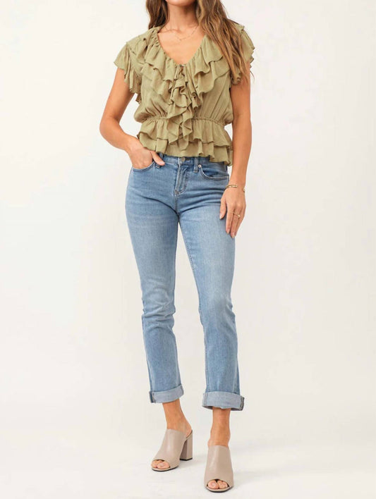 Dear John Denim - Blair Mid Rise Straight Leg Jeans