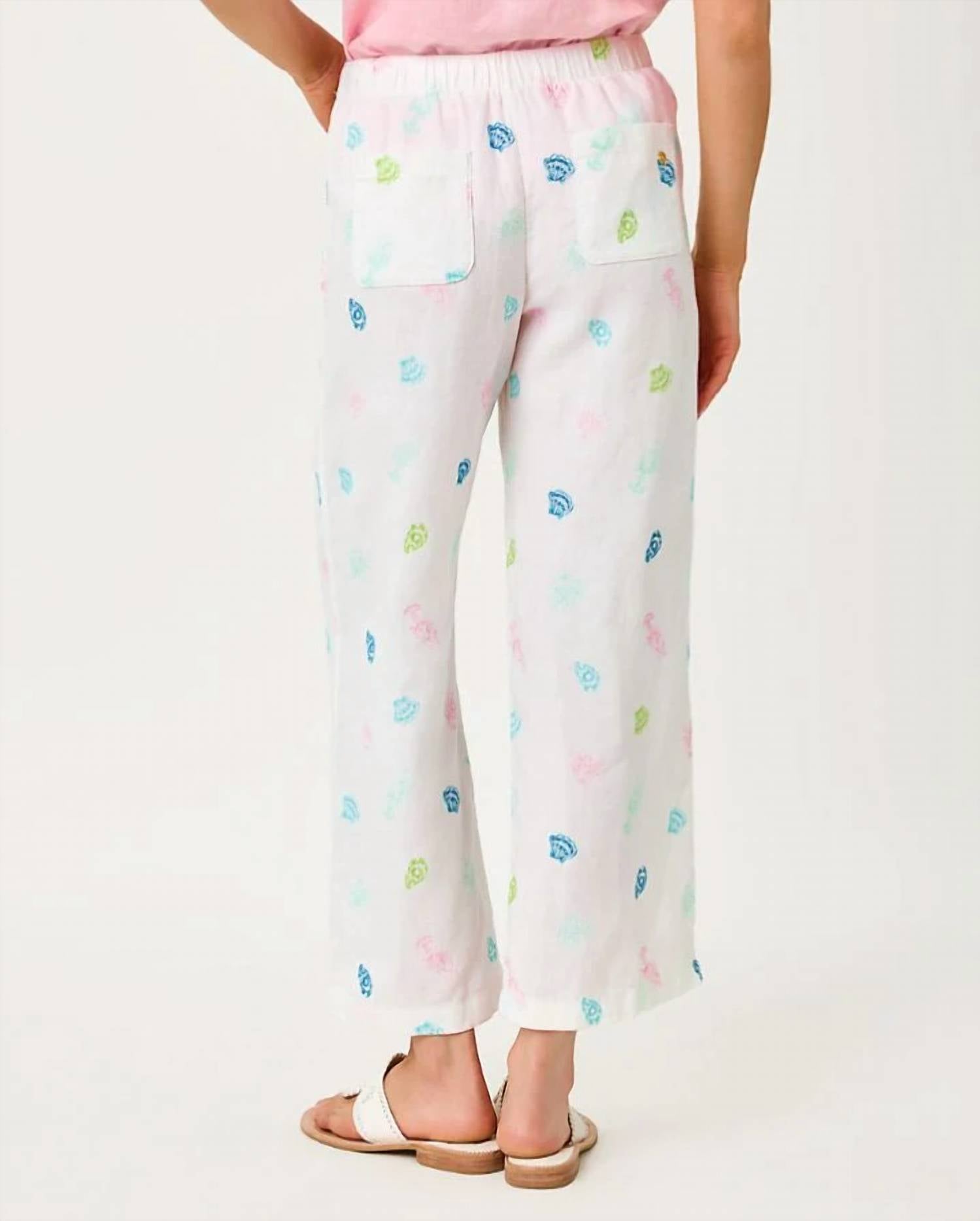 Lilly Pulitzer - BRAWLEY LINEN CROP PANT