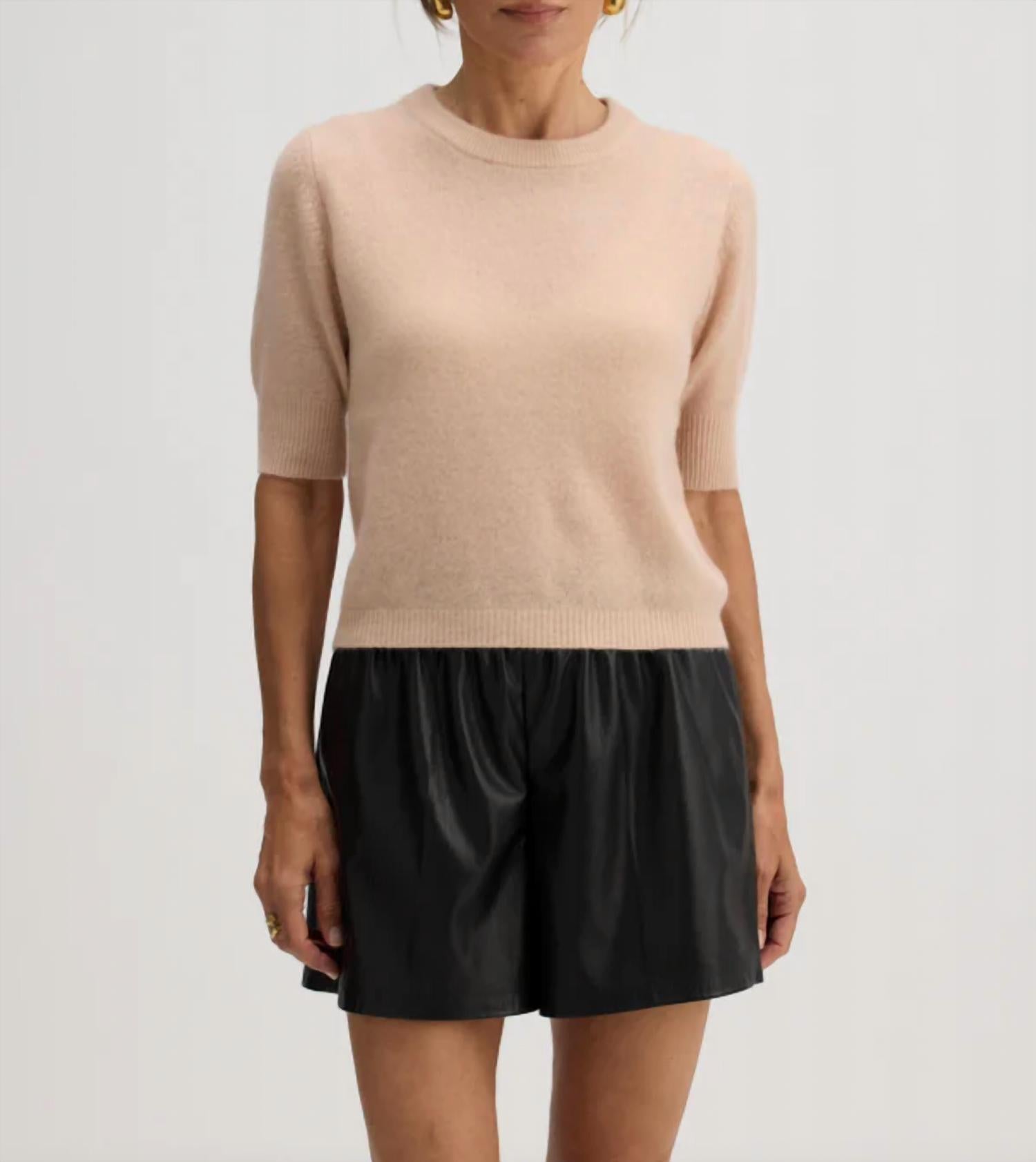 W. Cashmere - Celina Crewneck Short Sleeve Top