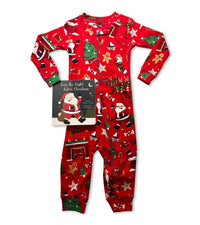 Books To Bed - Kid's The Night Before Christmas Set Baby Coverall With Book