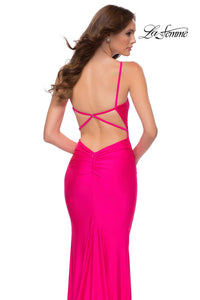 La Femme - Column Floor Length Dress