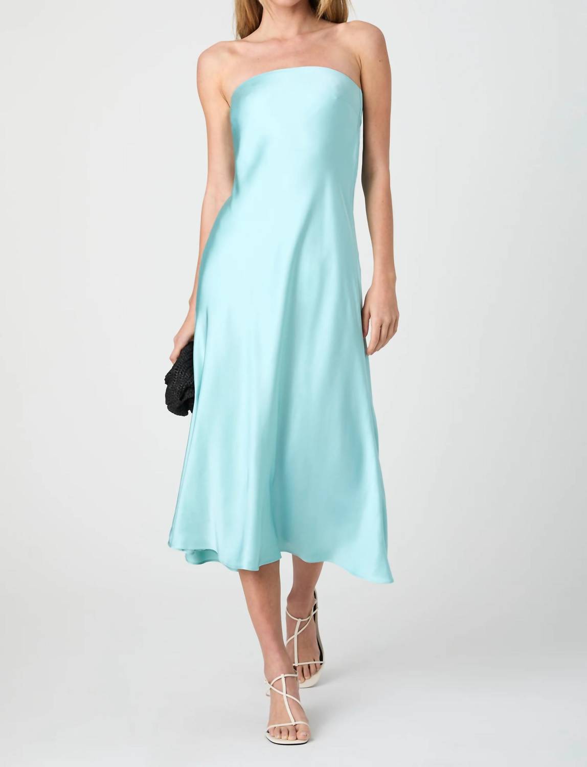 French Connection - Strapless Cowl Back Midi Dress
