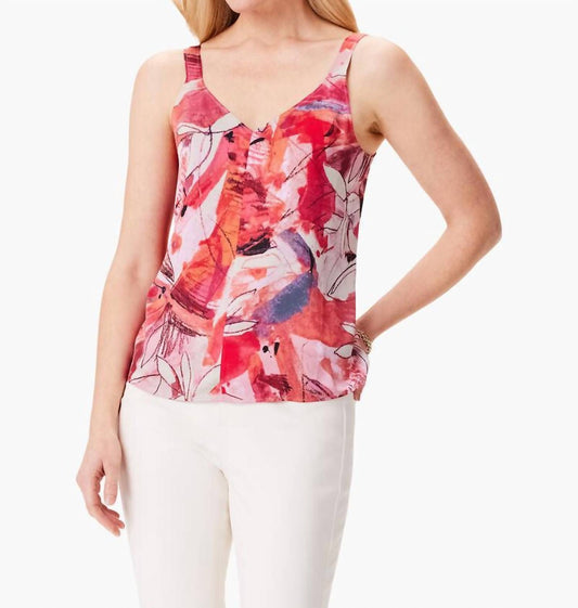 Nic + Zoe - Scribble Bouquet Crepe Cami Top