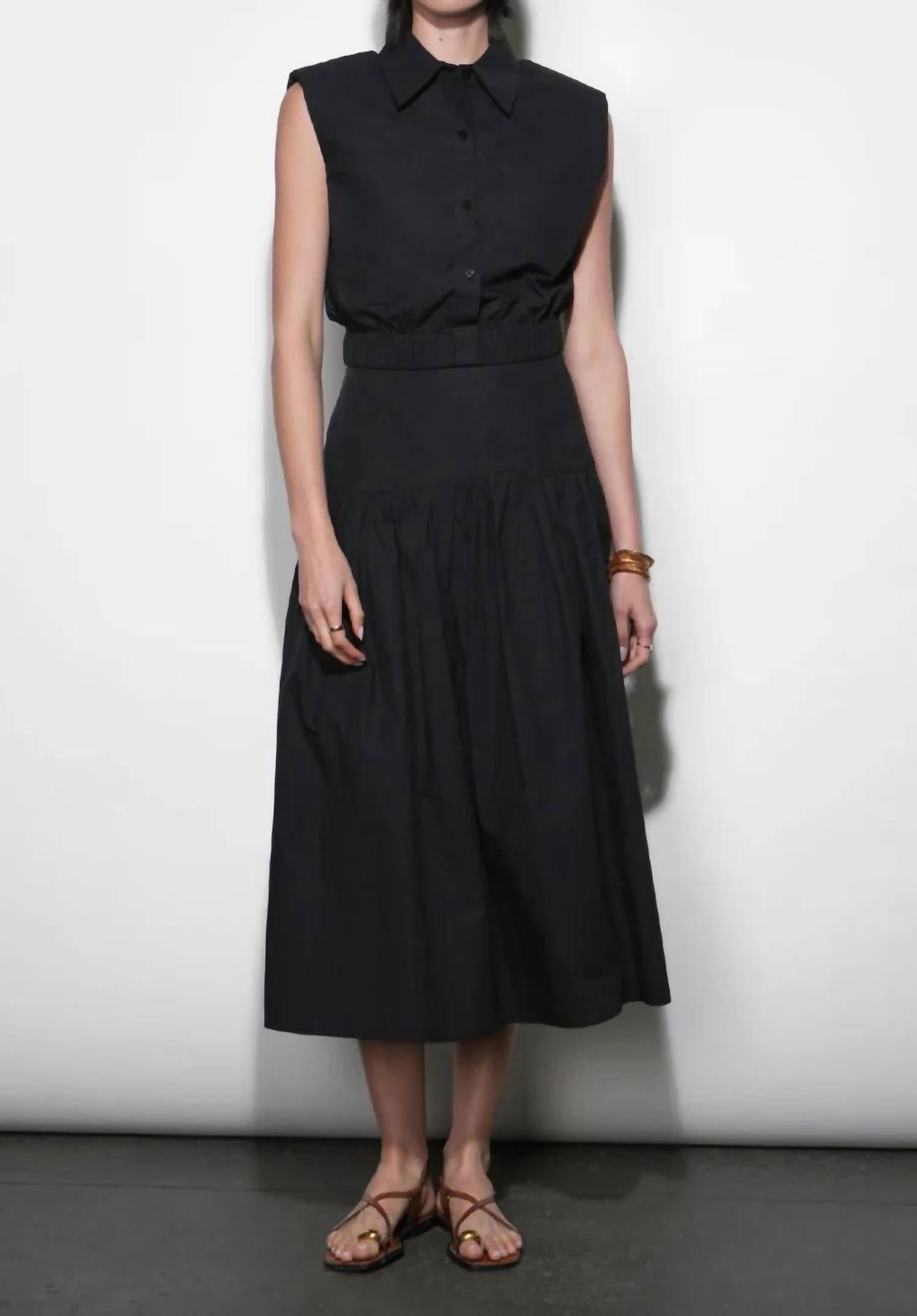 Greylin - Oren Poplin Midi Skirt