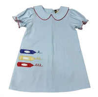 Banana Split - Girls School Days Applique Dress