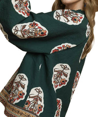 Umgee - Forest Floral Tunic Top