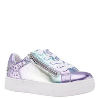 Nina Women's Delphina Lace Up Sneakers in multi metallic - women's sneaker