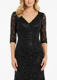 Ysa Makino - Sequined Lace Maxi Dress