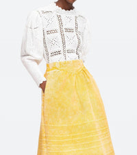 Sea - Corinne Crochet Long Sleeve Sweater