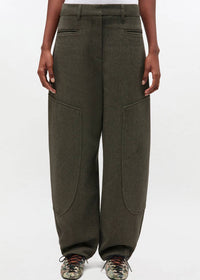Ganni - Mouline Suiting Curved Pants