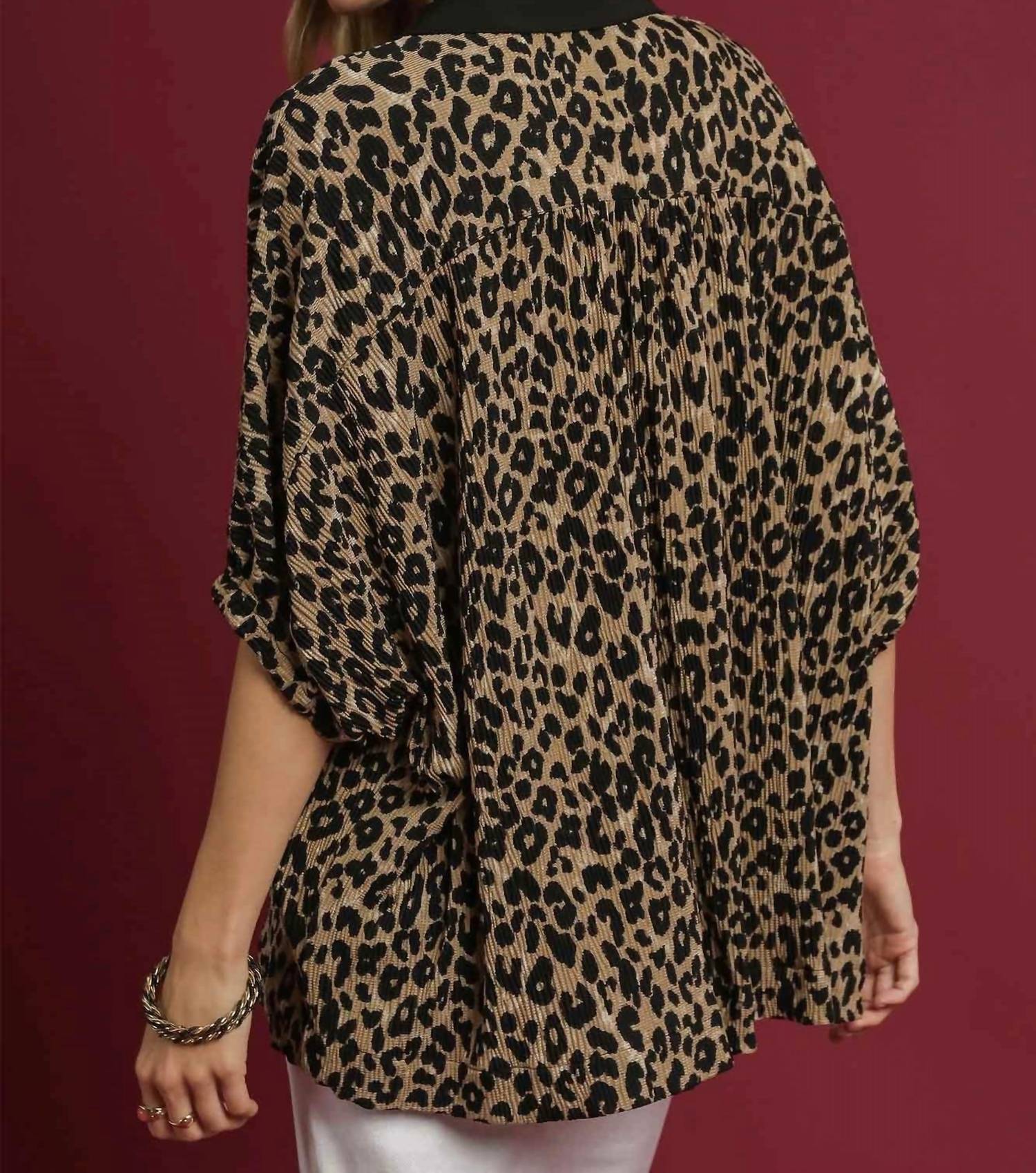 Umgee - Spot On Jacquard Tunic Top