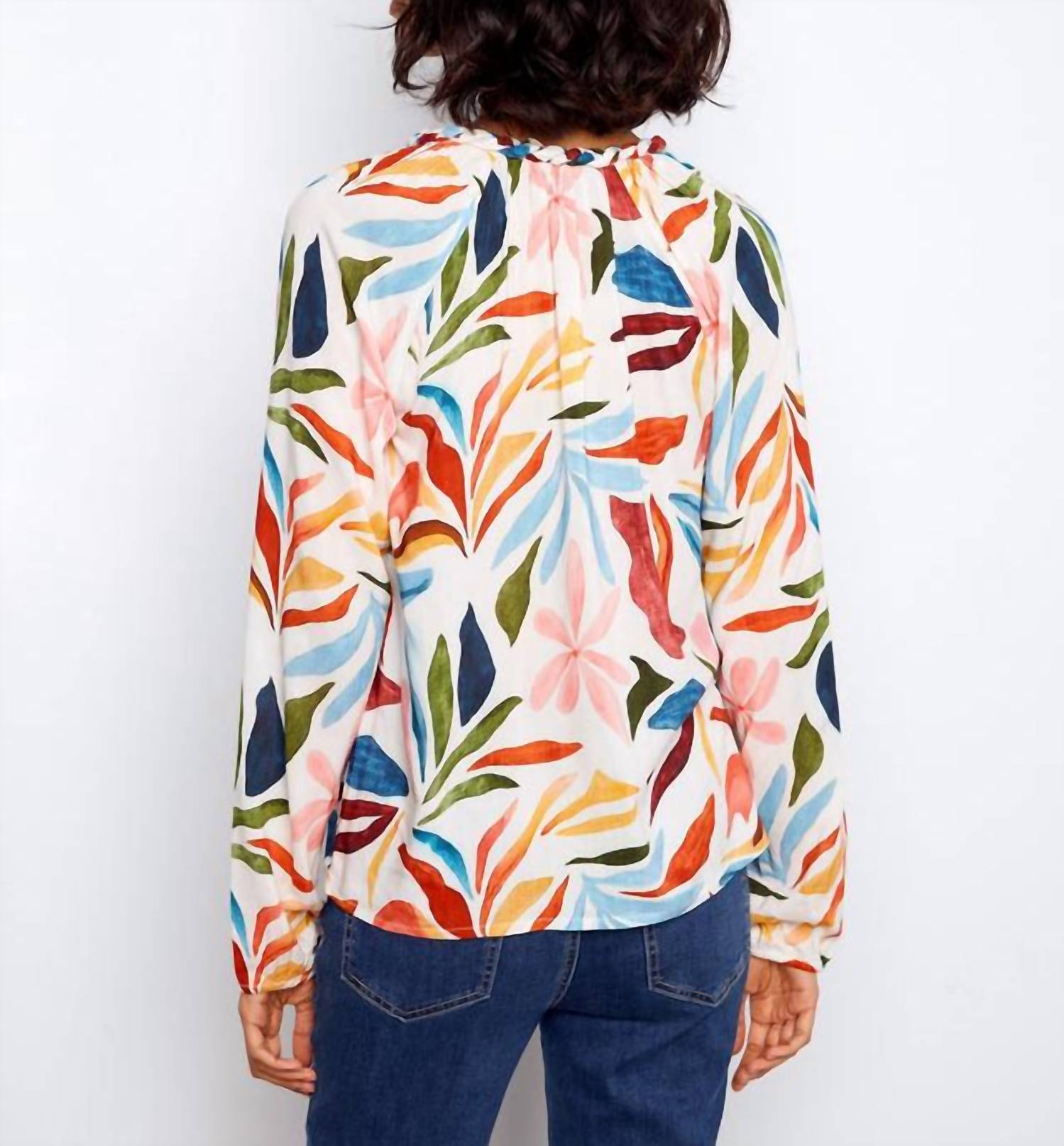 Charlie B - Printed Popover Blouse