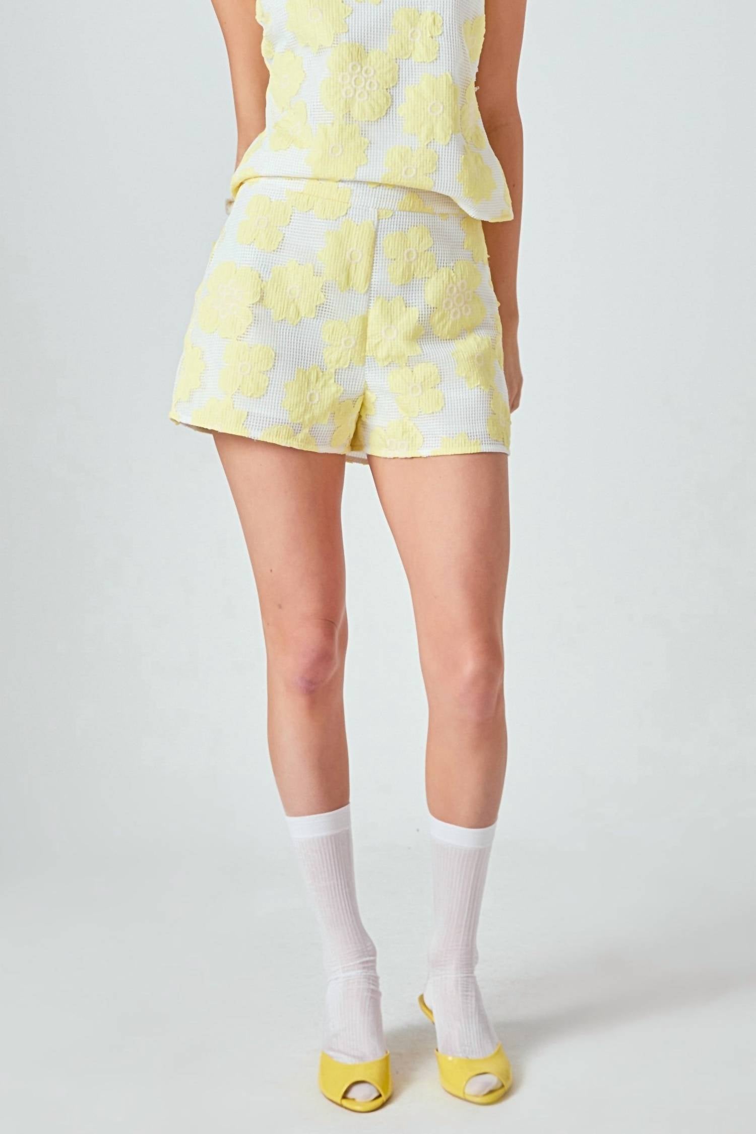 Endless Rose - Floral Net Shorts