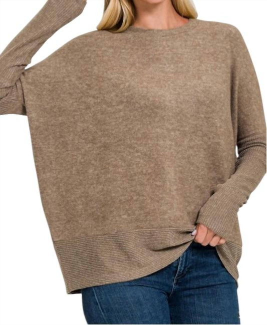 Zenana - Christy Hacci Knit Dolman Sweater