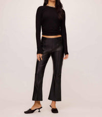 Fifteen Twenty - Sigourney Pintuck Faux Leather Pants