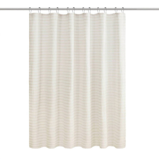 Olliix - ALDER TEXTURED SHOWER CURTAIN