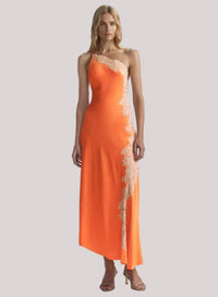 A.L.C. - Lou Satin And Lace Midi Dress