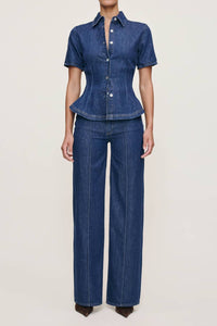 DL1961 - Women's Hepburn Wide Leg Jeans in inkwell - women's jeans