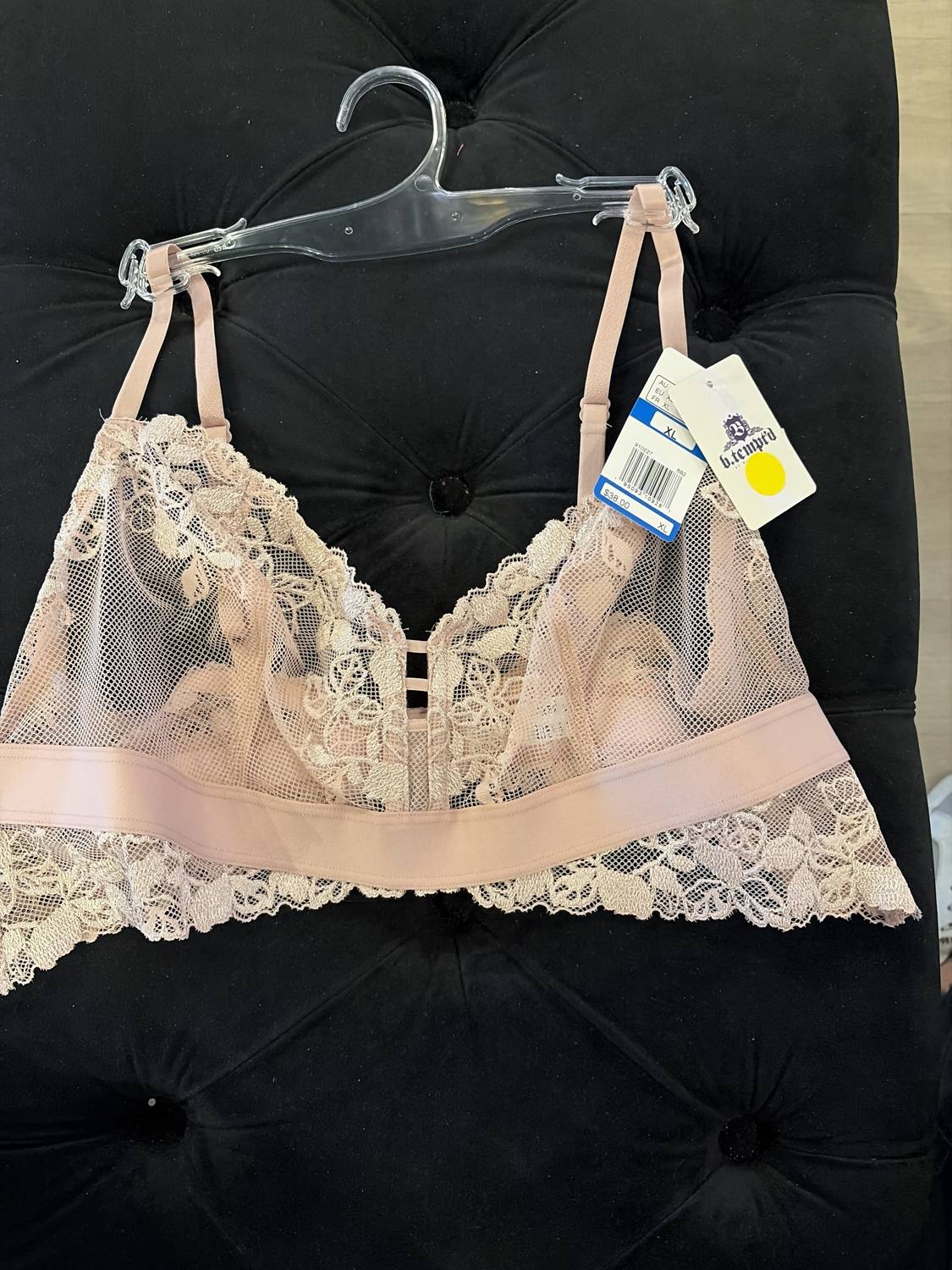 b.tempt'd Opening Act Bralette in pink - women's intimate - detail view