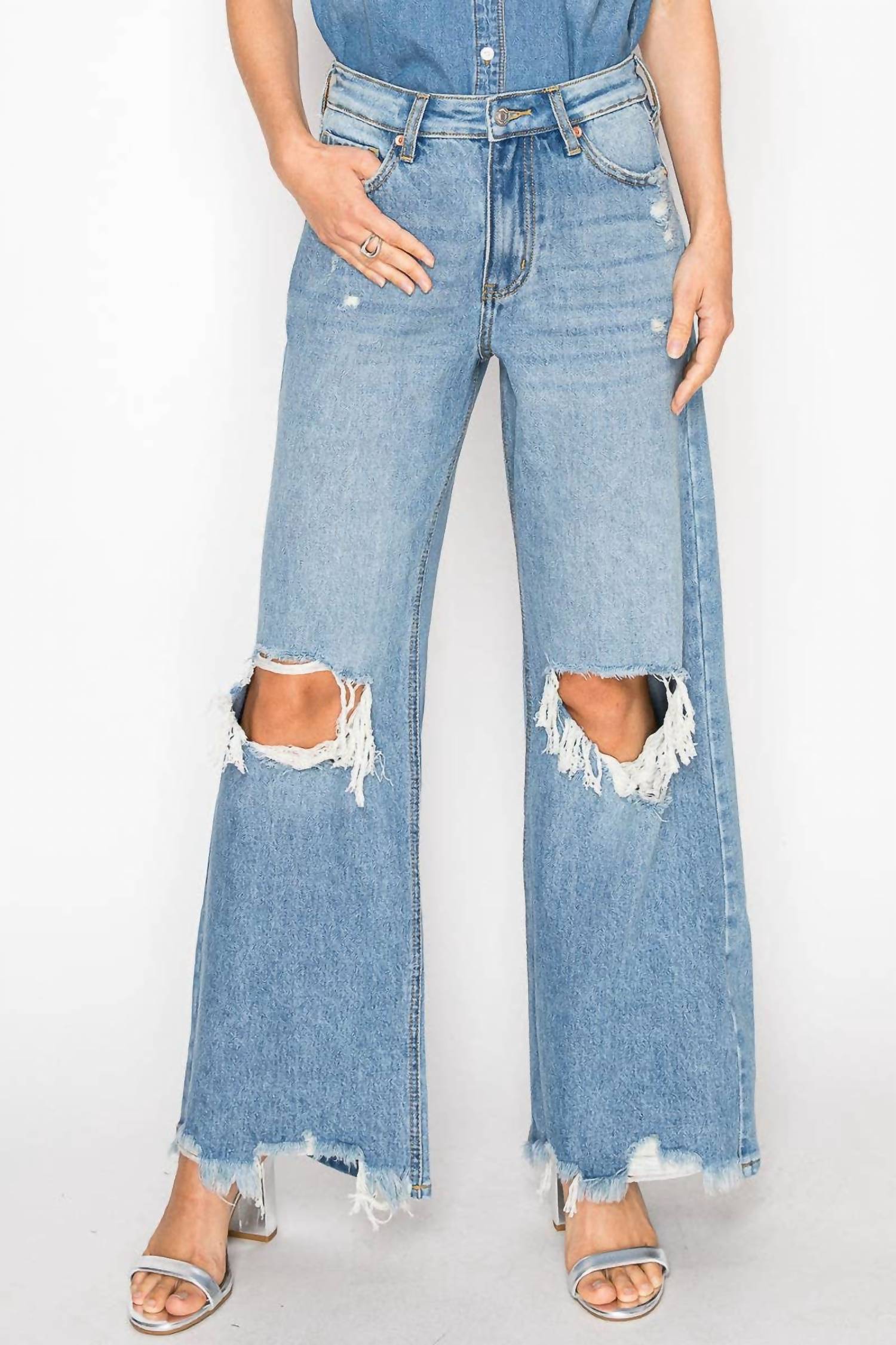 Artemis Vintage - Hybrid High Rise Relaxed Flare Jeans